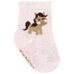 kit meia infantil pimpolho 6 pares n° 16-20 rosa sortido (mp)