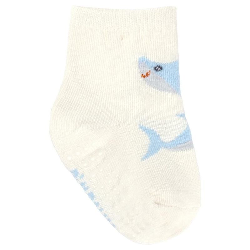 kit meia infantil pimpolho 6 pares n° 16-20 azul sortido (mp)