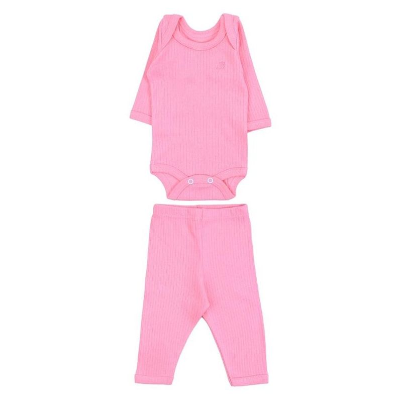 conjunto bebê junkes baby body p rosa (mp)