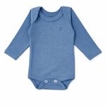 conjunto bebê junkes baby body p azul jeans (mp)