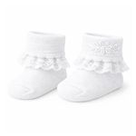meia infantil rn brando com renda branco (mp)