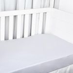 lençol para berço loupiot cores com elástico cinza 130x70cm (mp)