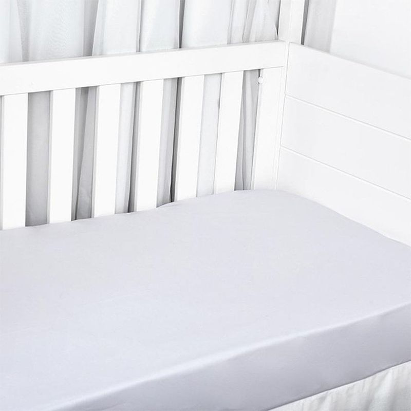 lençol para berço loupiot cores com elástico cinza 130x70cm (mp)