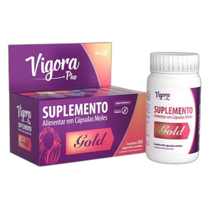suplemento alimentar vigora plus gold 60 cápsulas prati donaduzzi