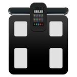 balança digital axora bioimpedância preto e-bi