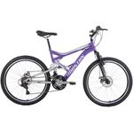 bicicleta houston vivid disco aro 26 roxo e prata