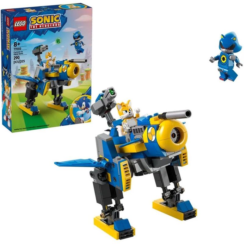 brinquedo lego sonic cyclone vs metal sonic 77002