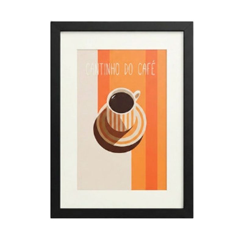 quadro decorativo quadri molduras cantinho do café 30x24cm (mp)