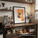 quadro decorativo quadri molduras cantinho do café 30x24cm (mp)