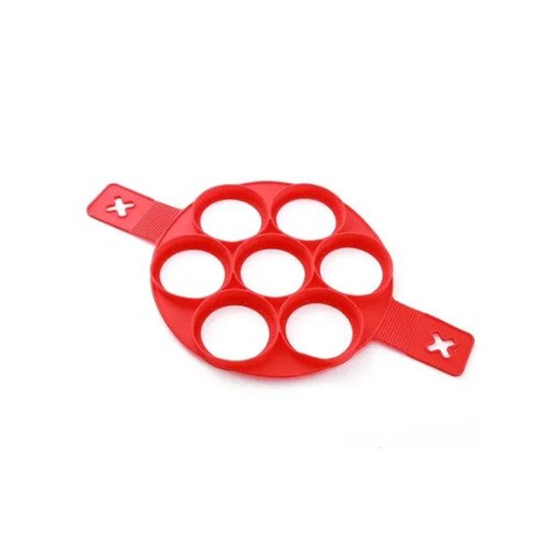 molde de silicone hudson para panquecas vermelho (mp)