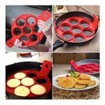 molde de silicone hudson para panquecas vermelho (mp)