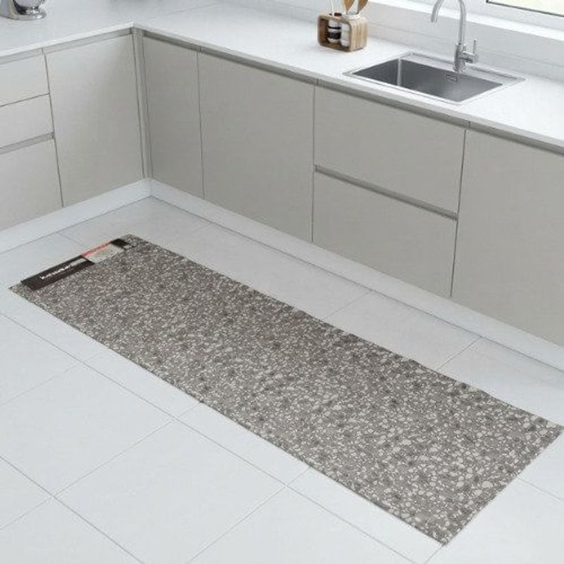 passadeira para cozinha kapazi antiderrapante 210x50cm cinza (mp)