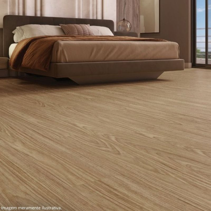 piso vinílico spc clicado vexa freijó 160x23x0,5cm 0,55mm caixa 2,94m² (mp)