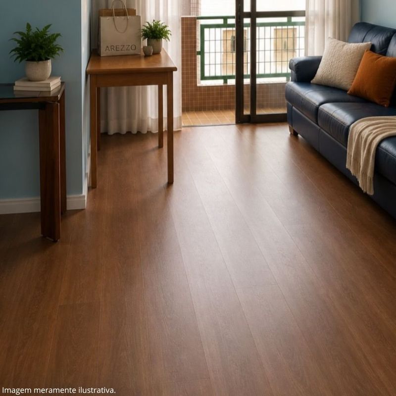 piso vinílico spc clicado vexa jatobá 160x23x0,5cm 0,55mm caixa 2,94m² (mp)