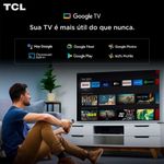 smart tv 75" 4k qled tcl 75p7l google tv até 120hz dolby vision atmos