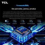 smart tv 65" 4k qled tcl 65p7l google tv até 120hz dolby vision atmos