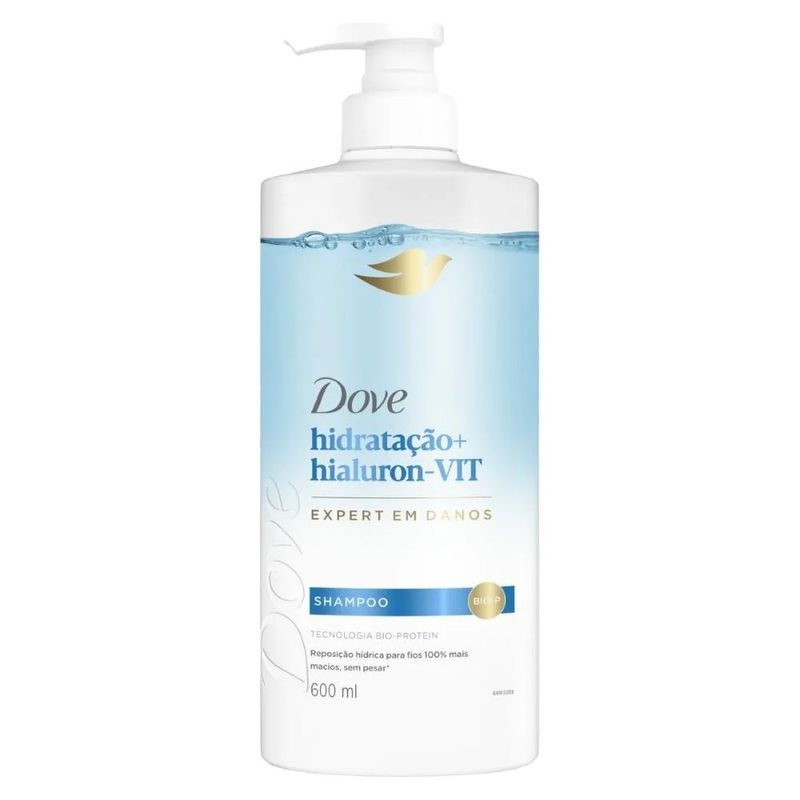 shampoo dove hidratação e hialuron-vit 600ml