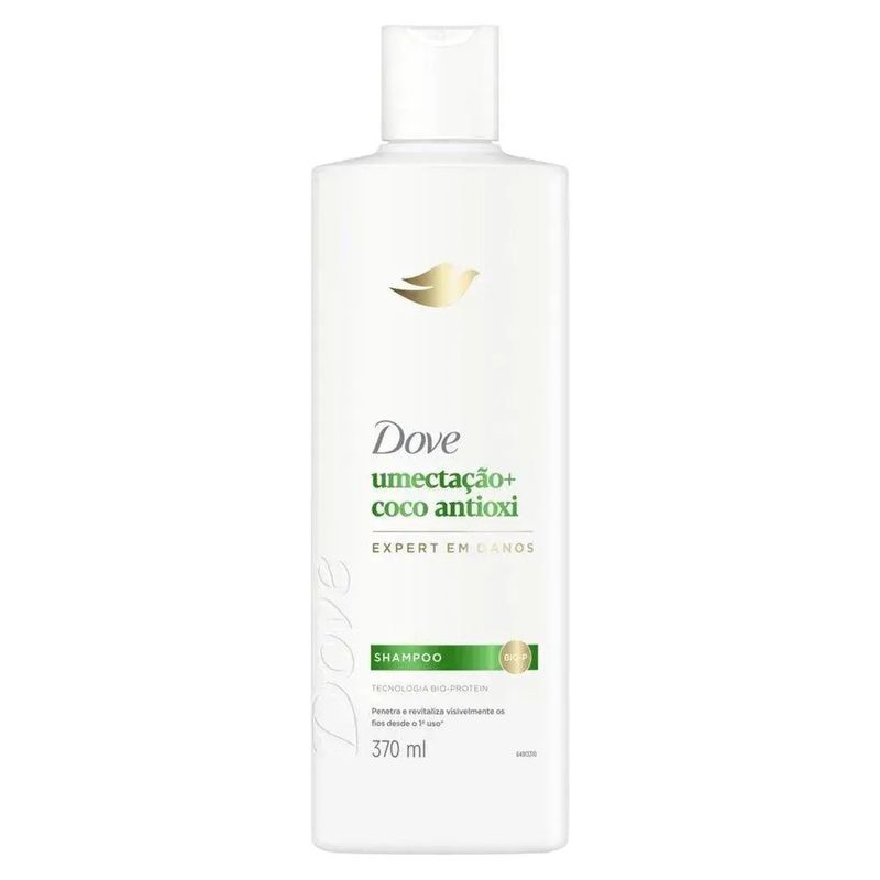 shampoo dove umectação coco e antioxi 370ml
