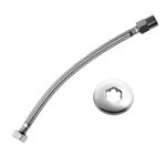 engate flexível roca com canopla 40cm aço trançado (mp)