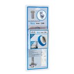 kit de instalação para bacia roca com caixa fixação vertical (mp)