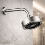 chuveiro de parede redondo civitt oslo autolimpante inox escovado (mp)