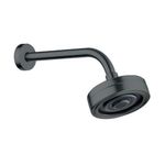 chuveiro de parede redondo civitt oslo autolimpante preto fosco (mp)