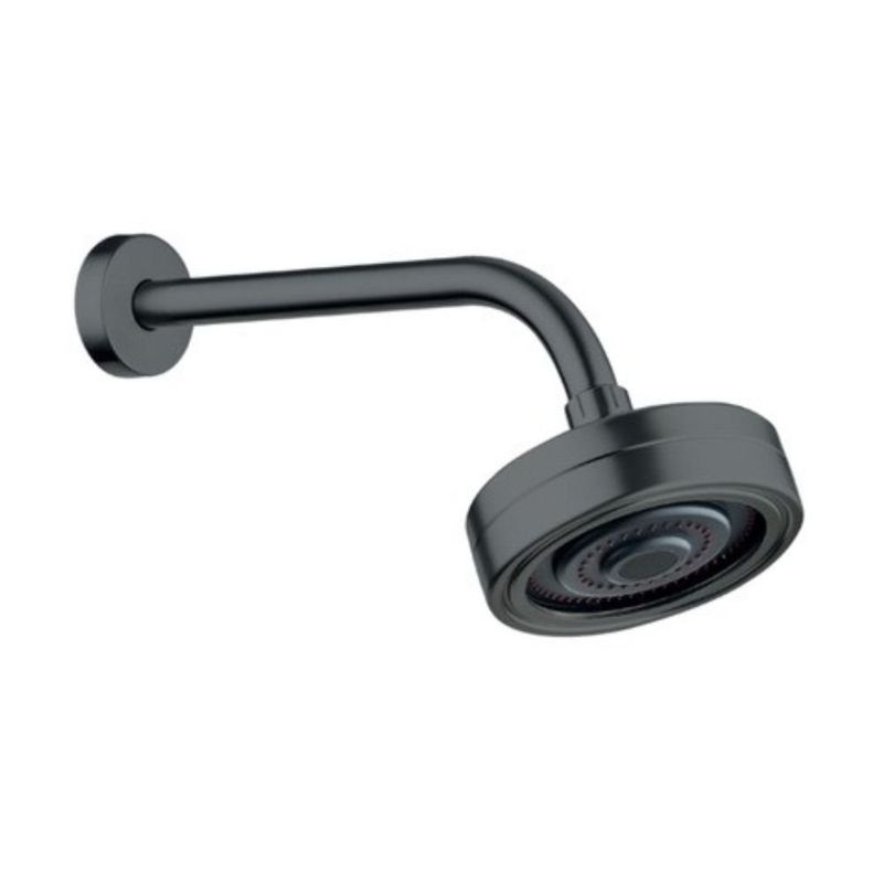chuveiro de parede redondo civitt oslo autolimpante preto fosco (mp)