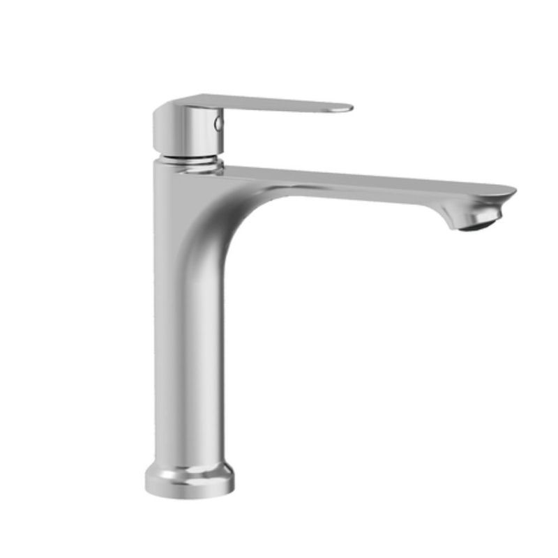 torneira de bancada para lavatório civitt bica baixa cork metal cromada (mp)