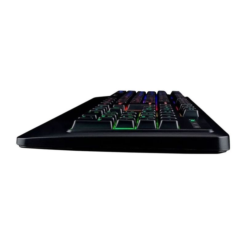 teclado gamer warrior membrana com fio rgb tc315 (mp)