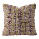 capa para almofada allegrini roxo xadrez 40x40cm (mp)
