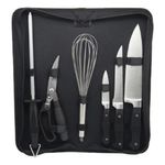 jogo com 6 peças para churrasco dynasty inox com bolsa (mp)