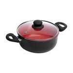 caçarola lyor granilite chef vermelho 22cm 221051 (mp)