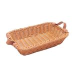 bandeja com alça lyor 30x20x7cm marrom 221861 (mp)