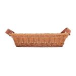 bandeja com alça lyor 30x20x7cm marrom 221861 (mp)