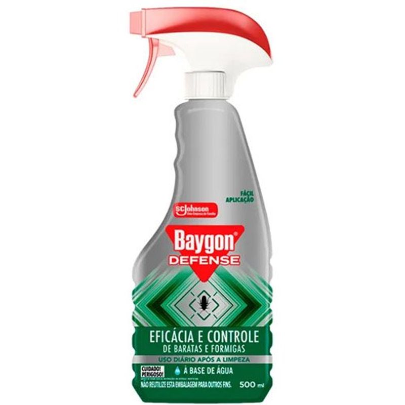 inseticida baygon mata baratas e formigas à base de água frasco borrifador 500ml