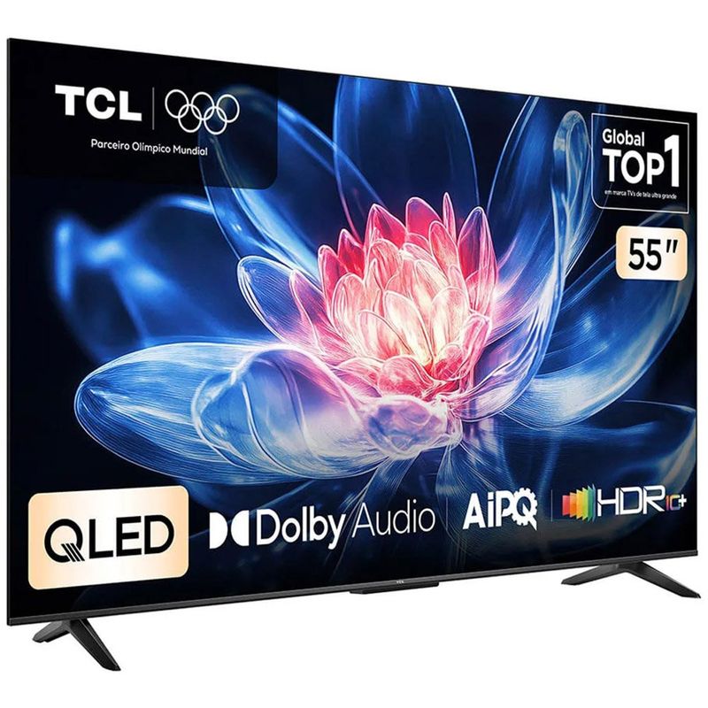 smart tv 4k 55" tcl uhd qled google tv 55t6c