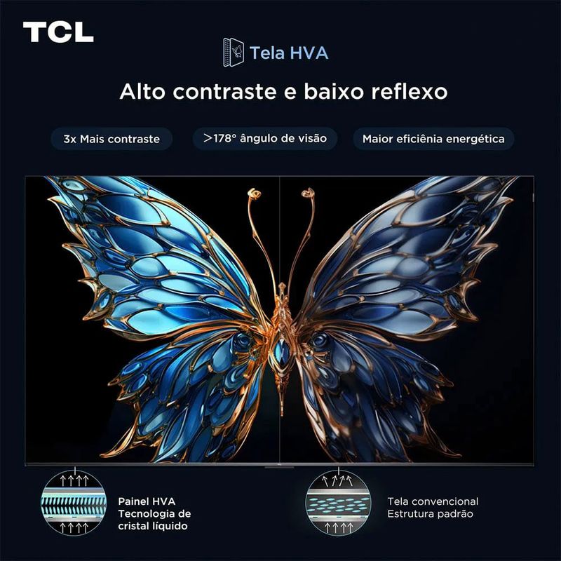 smart tv 4k 55" tcl uhd qled google tv 55t6c