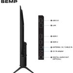 smart tv fhd 43" tcl semp roku tv com wi-fi dolby audio hdmi 43s42r