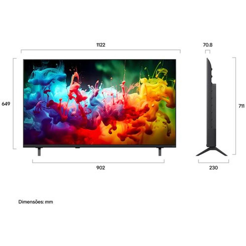 smart tv 4k 50" lg qned mini led ai qned70