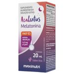 suplemento alimentar melatonina acalentus solução em gotas sabor uva 20ml maxinutri