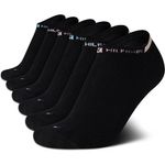 kit de 6 peças meias tommy hilfiger feminina meia invisível de algodão preto a-bi