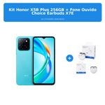 kit honor x5b plus 256gb + fone ouvido choice earbuds x7e