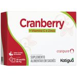 cranberry cranpure 7,5mg + vitamina c imunidade sabor frutas vermelhas 30 sachês katiguá