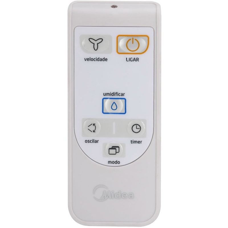 climatizador de ar portátil midea 4,5 litros para fluxo de ar 127v branco akaf1