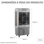climatizador de ar portátil midea 34,5 litros para fluxo de ar 127v branco accm341