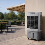 climatizador de ar portátil midea 34,5 litros para fluxo de ar 127v branco accm341