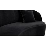 sofá 3 lugares bioflex lua florença 75x180x75cm preto (mp)