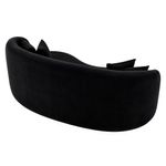 sofá 3 lugares bioflex lua florença 75x180x75cm preto (mp)