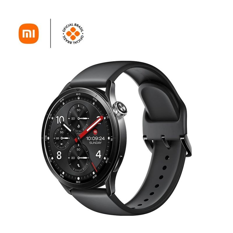 smartwatch xiaomi watch s5 46mm tela amoled preto (id)