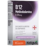 vitamina b12 metilcobalamina 9,94mcg 90 comprimidos mastigáveis sabor uva katiguá
